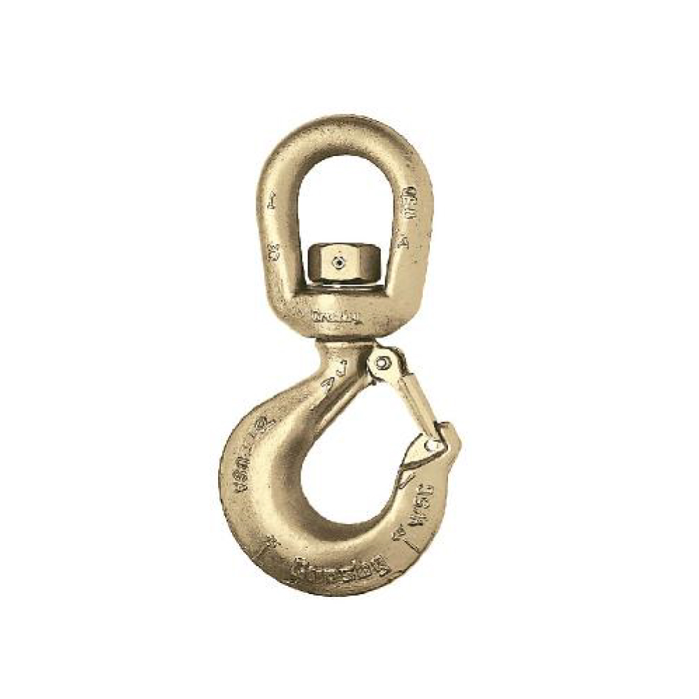 Crosby L-322CN Carbon Swivel Hooks with Latch from Columbia Safety